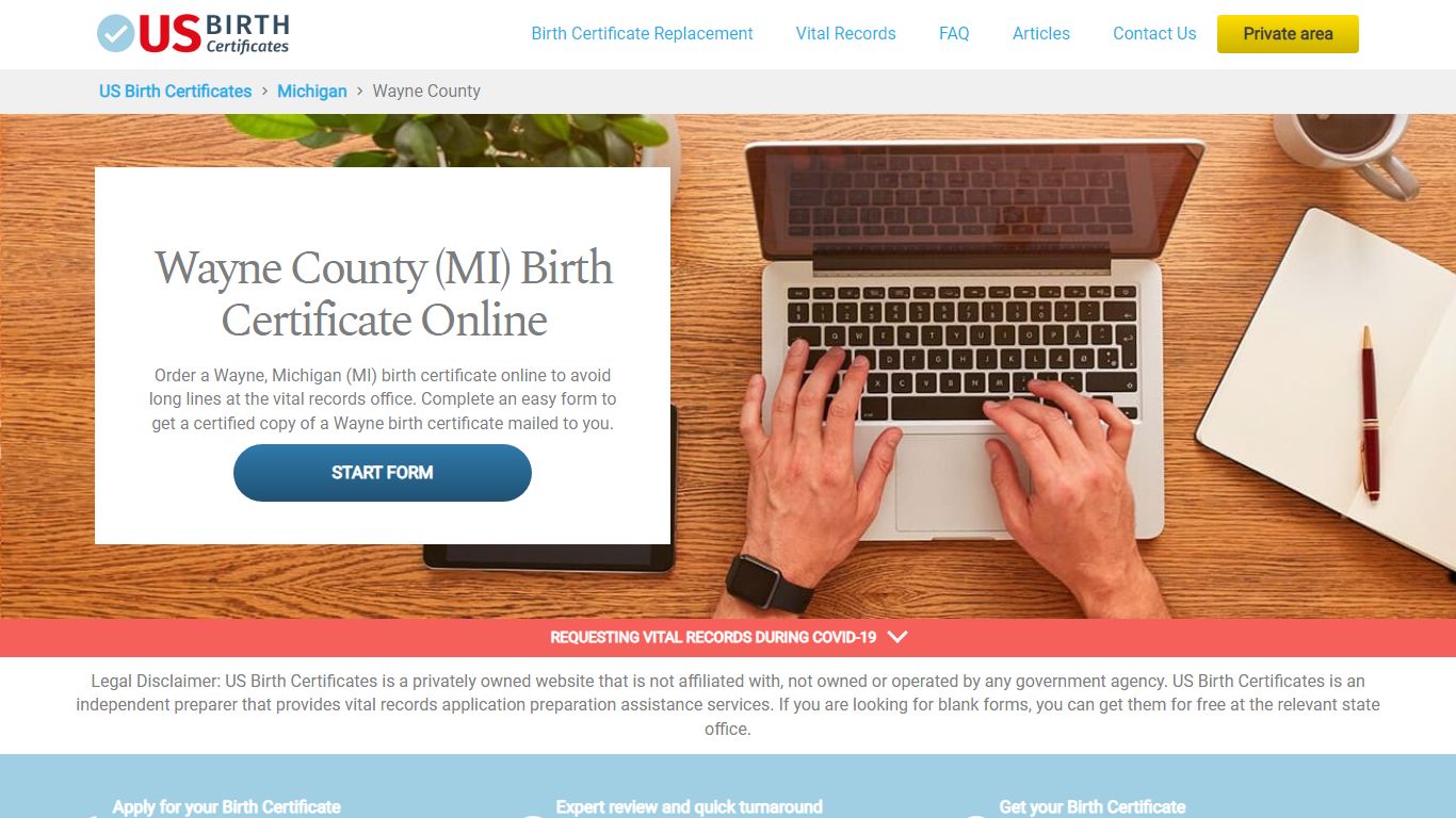 Wayne County (MI) Birth Certificate Online - US Birth Certificates